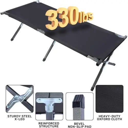 General Camping Cot With Storage Bag Lightweight Portable Bed Travel