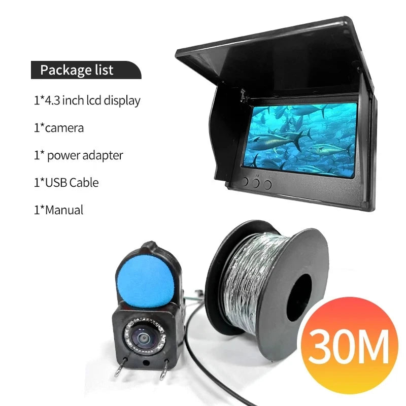 GUANMOU Portable Underwater Ice Fishing Camera With Infrared Night Vision
