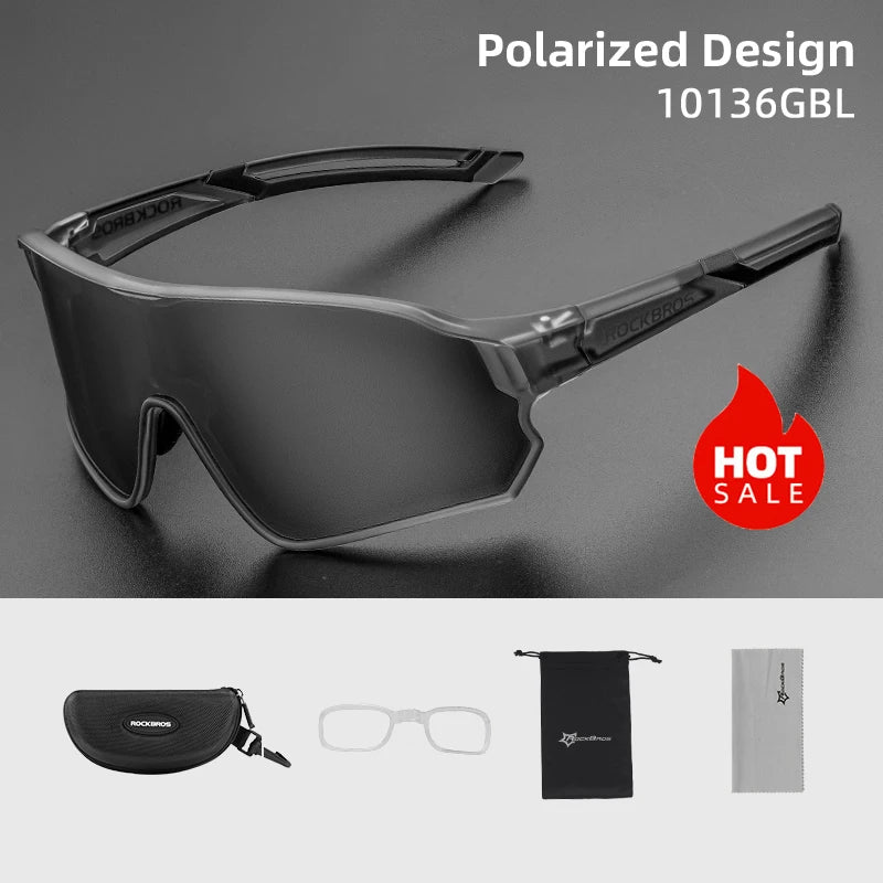 ROCKBROS Polarized UV400 Sunglasses For Outdoor Sports Cycling