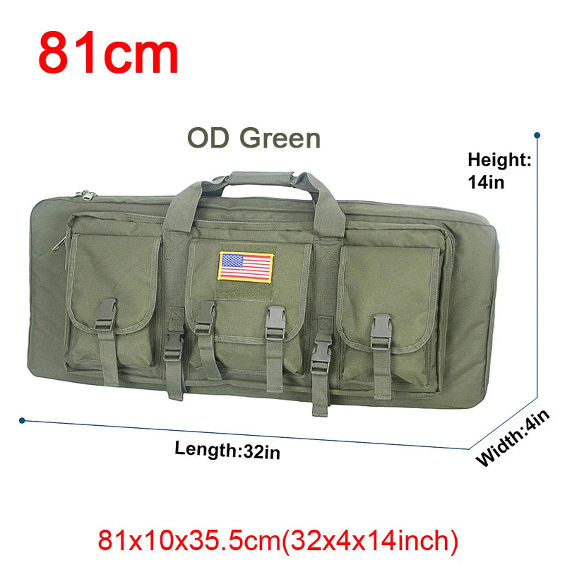 LQARMY Tactical Double Rifle Case with Molle System