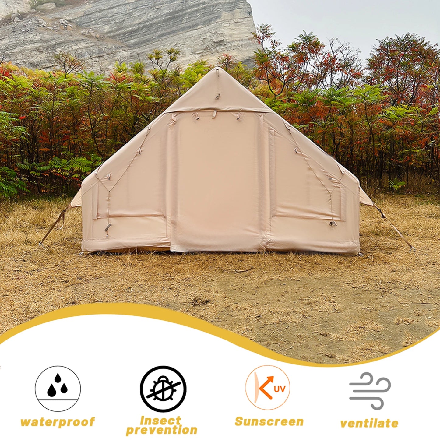 Pakicetus Easy Setup Inflatable Camping Tent Waterproof Windproof