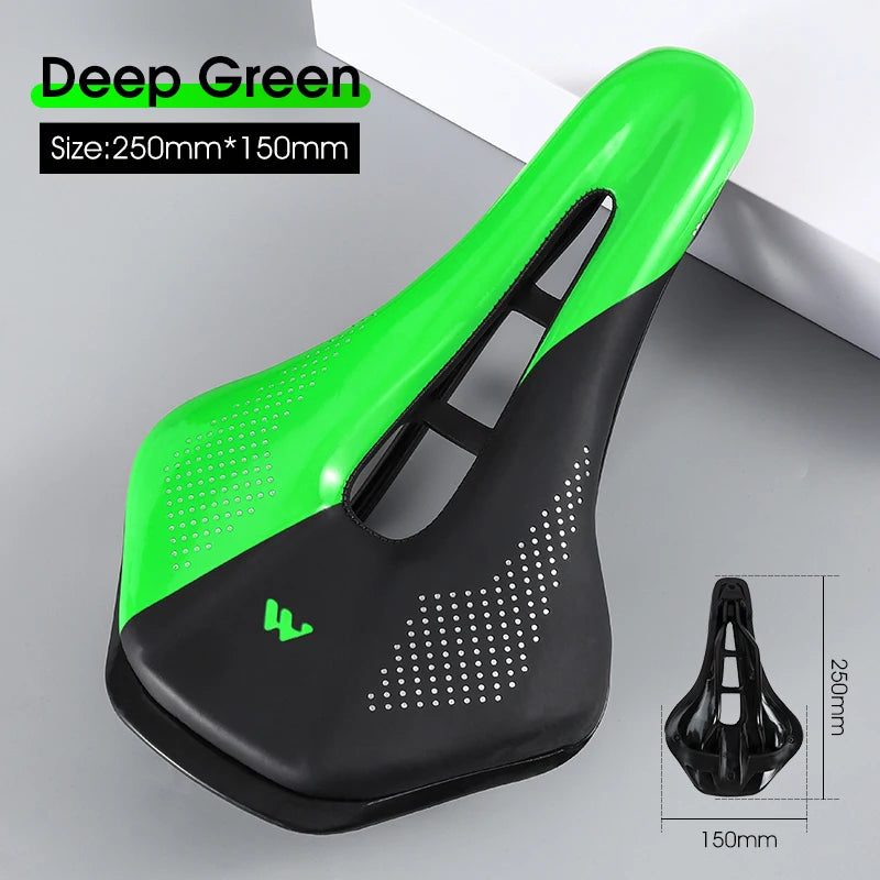 West Biking Road Bike Gel Saddle PU Leather Cushion Ultralight