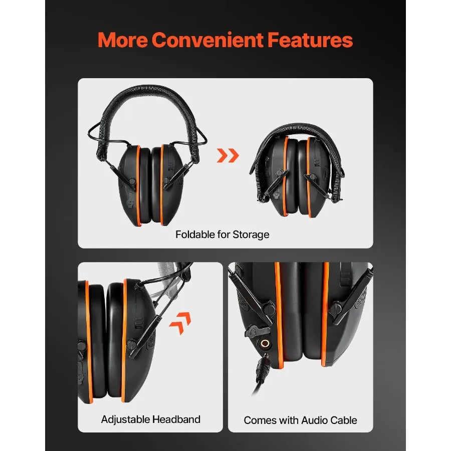 Hign-concerned Bluetooth Hearing Protection Earmuffs NRR23dB