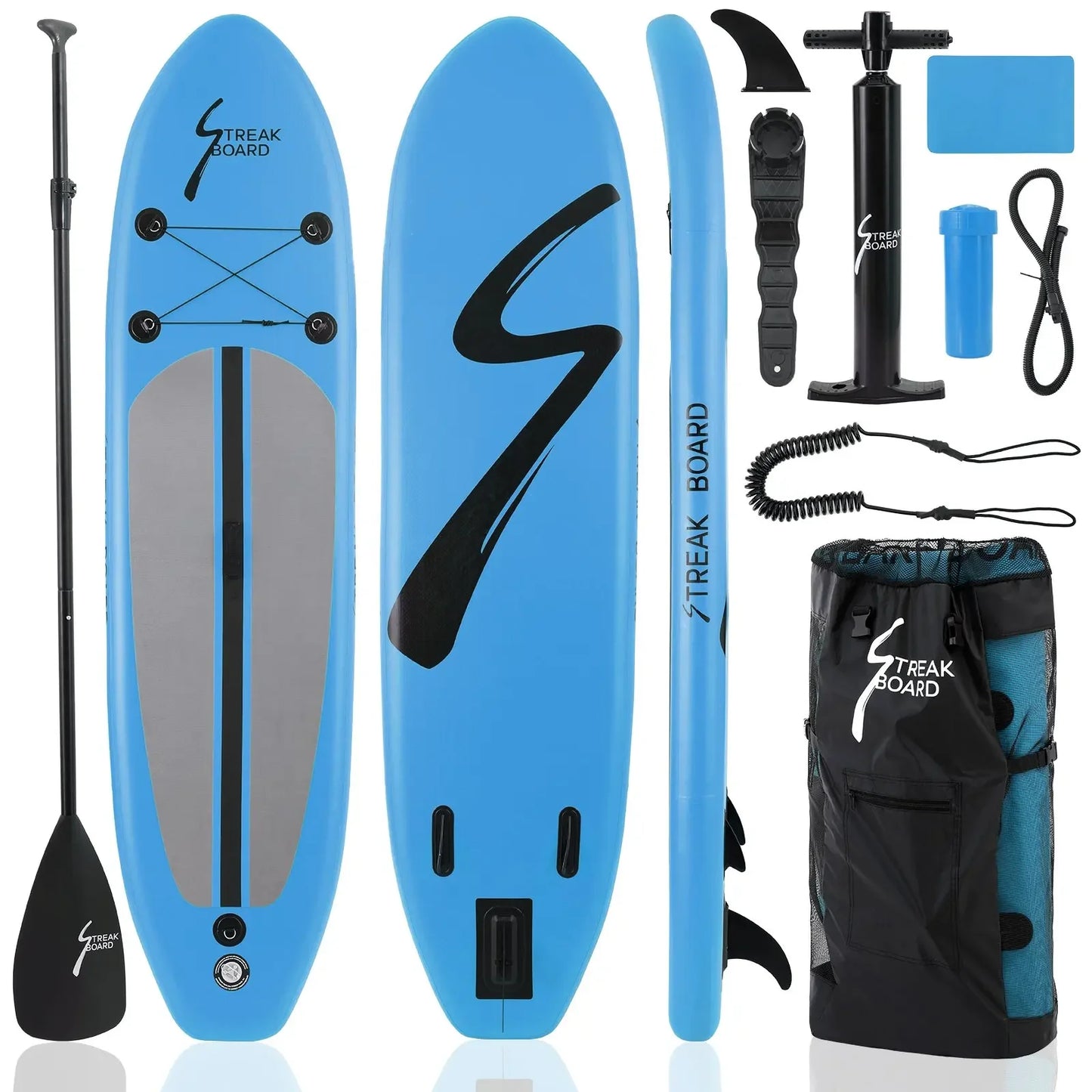 Inflatable SUP Board With Accessories And Anti Slip Deck