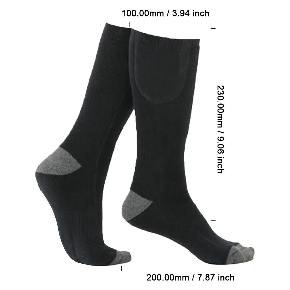 JOCESTYLECN Electric Heating Socks 3 Level Temperature Winter Warm Socks