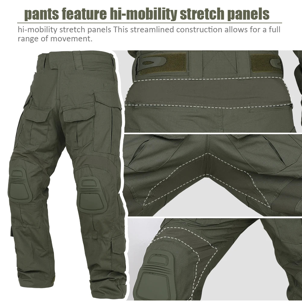 KRYDEX Tactical Combat G3 Uniform Set Shirt And Pants Kit