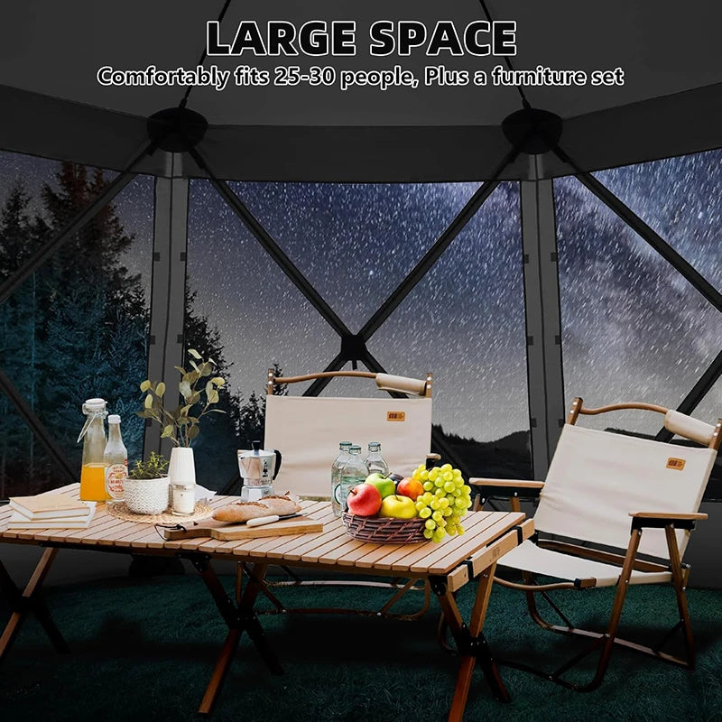 COBIZICN Pop Up Gazebo Canopy With Mosquito Netting Shelter