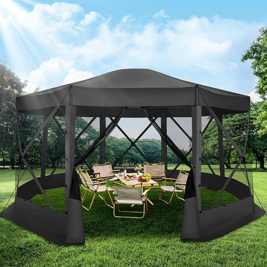 COBIZICN Pop Up Gazebo Canopy With Mosquito Netting Shelter