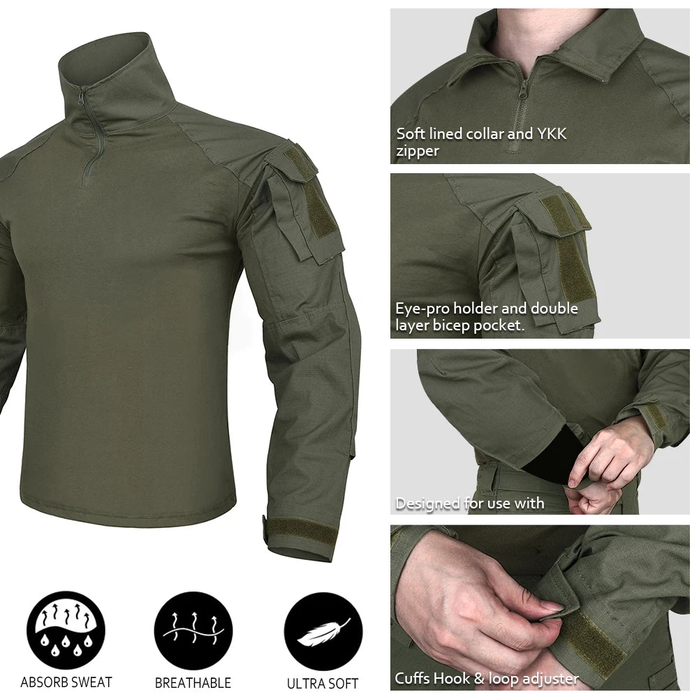 KRYDEX Tactical Combat G3 Uniform Set Shirt And Pants Kit