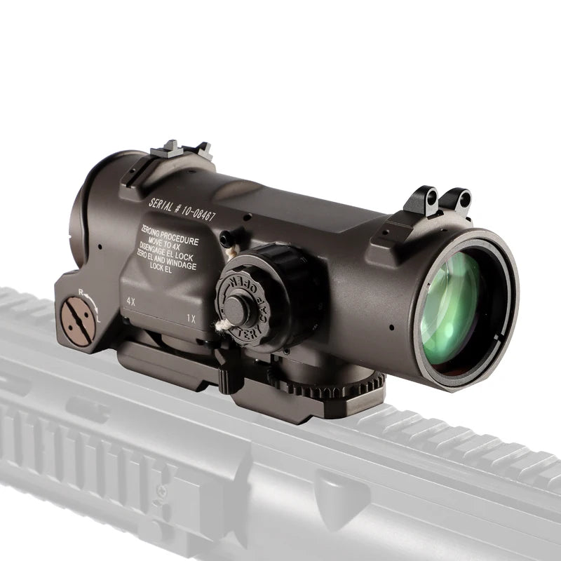 Bestsight 1x4x Dual Purpose Rifle Scope With Red Dot Sight