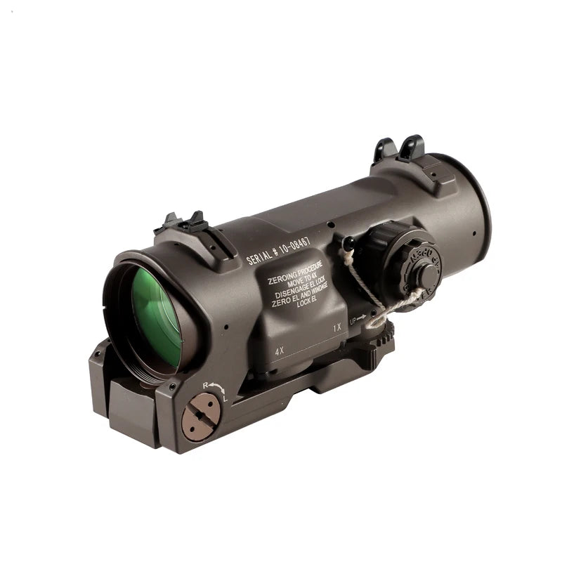 Bestsight 1x4x Fixed Dual Purpose Rifle Scope With Red Dot