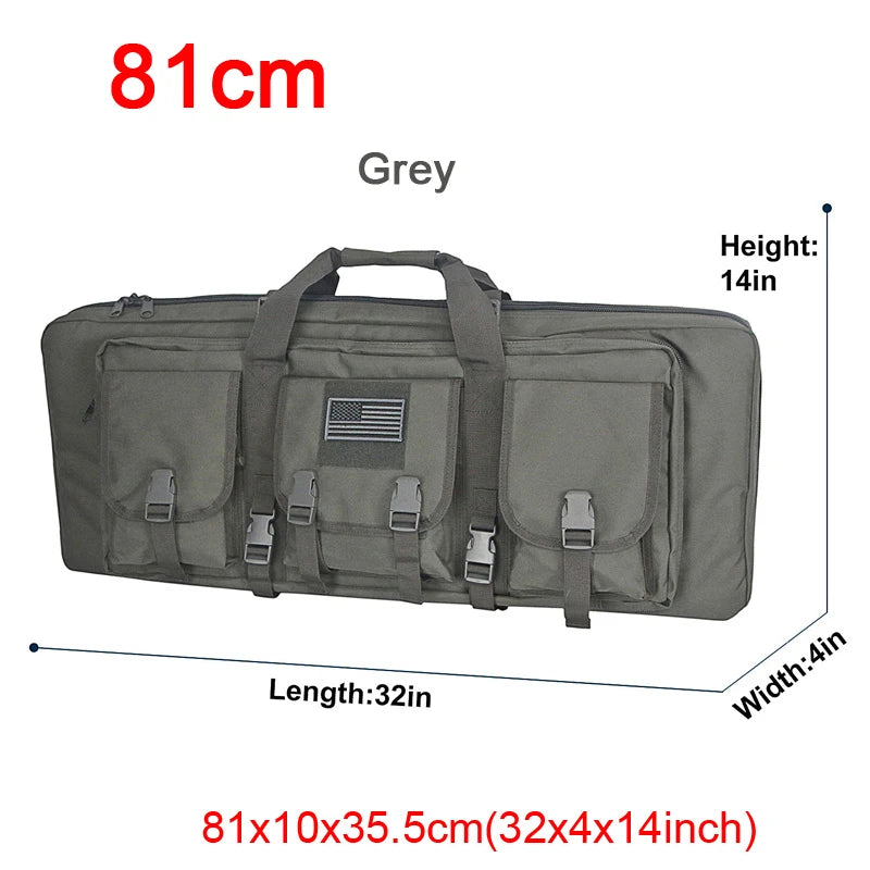 LQARMY Tactical Double Rifle Case with Molle System