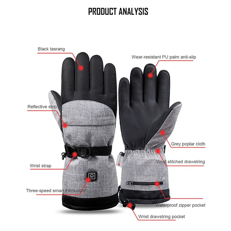 Guangdong Heated Gloves Electric Thermal Warmer Waterproof Outdoor Activities