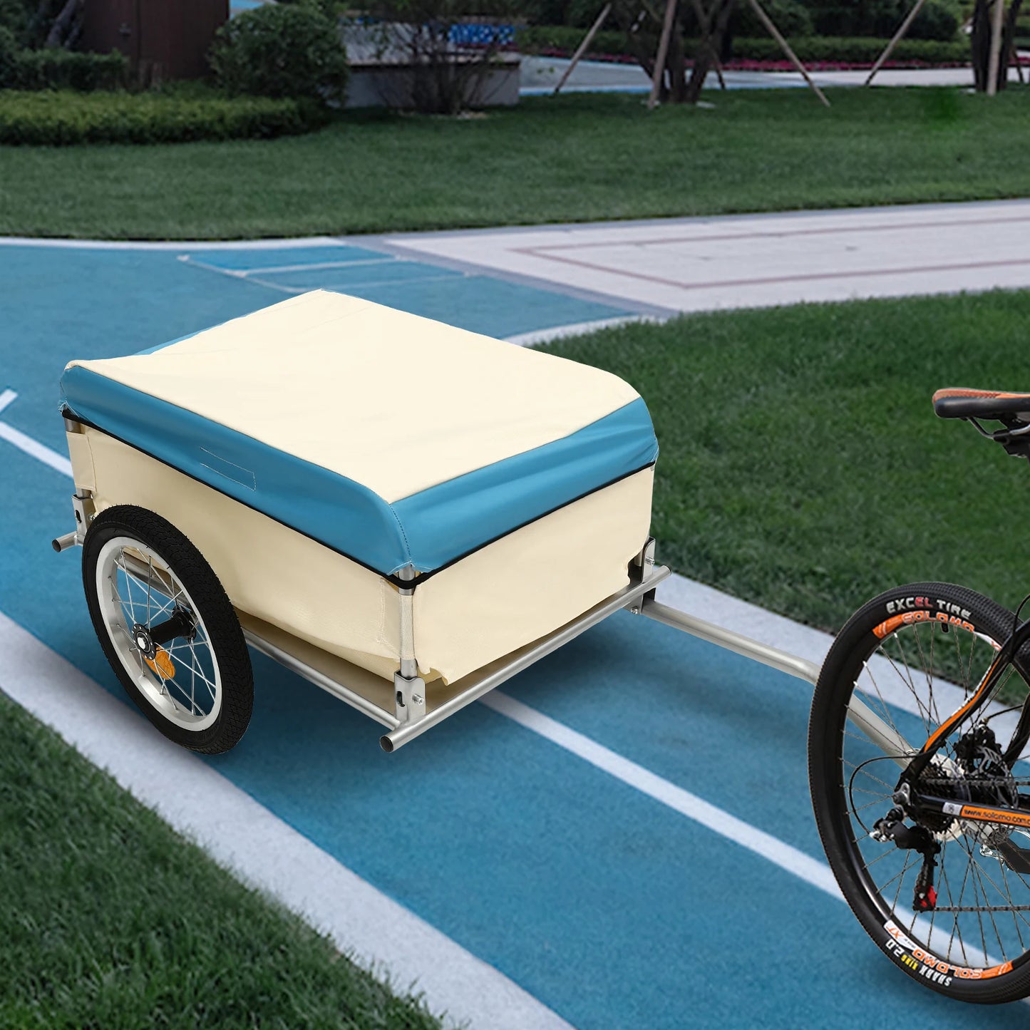 High-concerned Bicycle Cargo Trailer 50kg Load Aluminum Utility