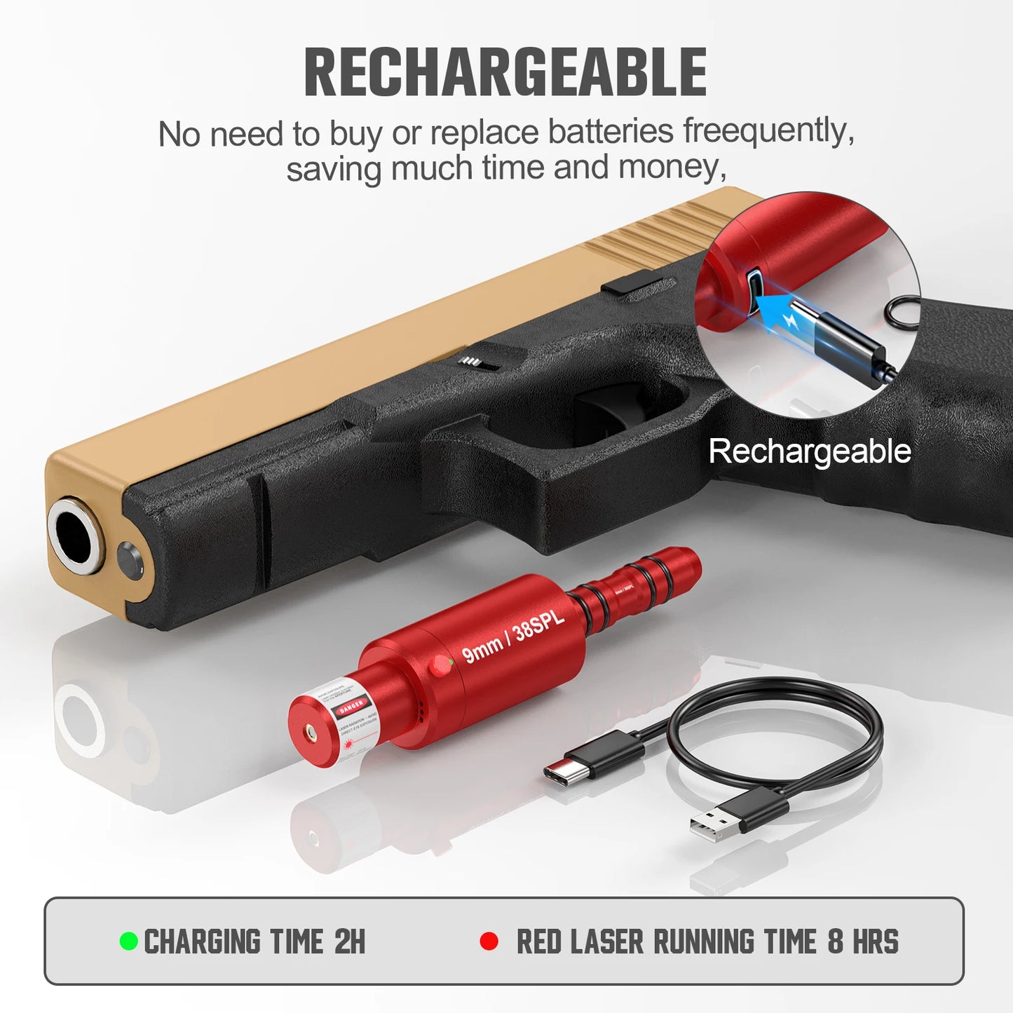 9mm 38SPL Dual Purpose Laser Trainer With Smart Feedback