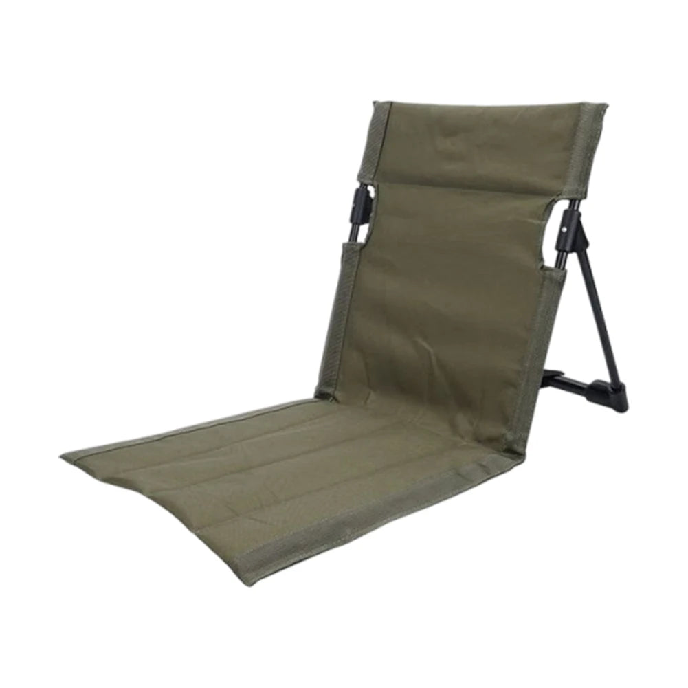 Folding Beach Chair With Back Support For Outdoor Use