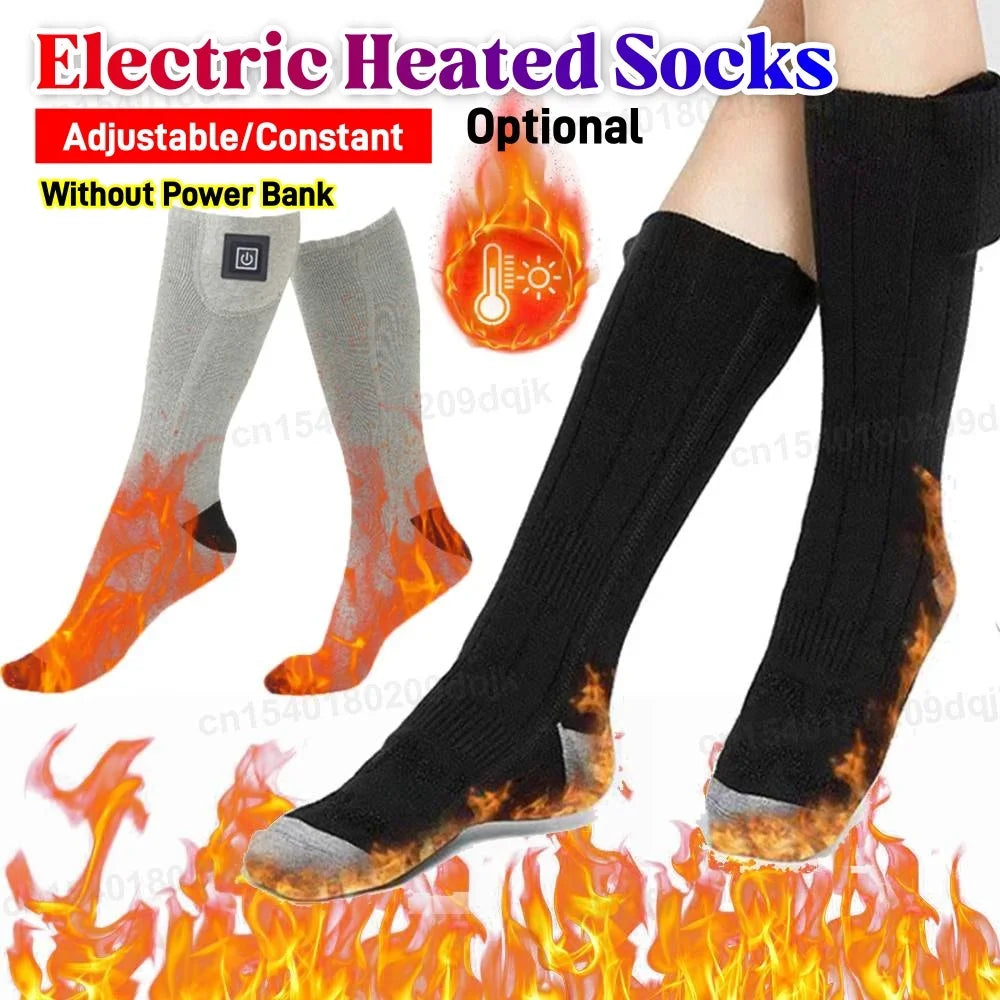 JOCESTYLECN Electric Heating Socks 3 Level Temperature Winter Warm Socks