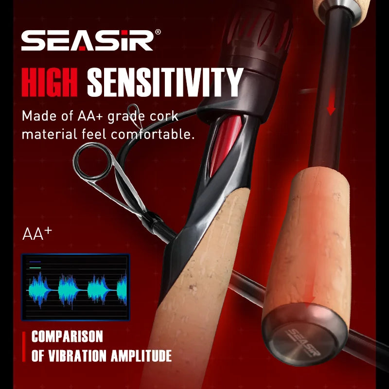 SeaSir Repeater Spinning Casting Rod Fuji O Guide Rings Carbon