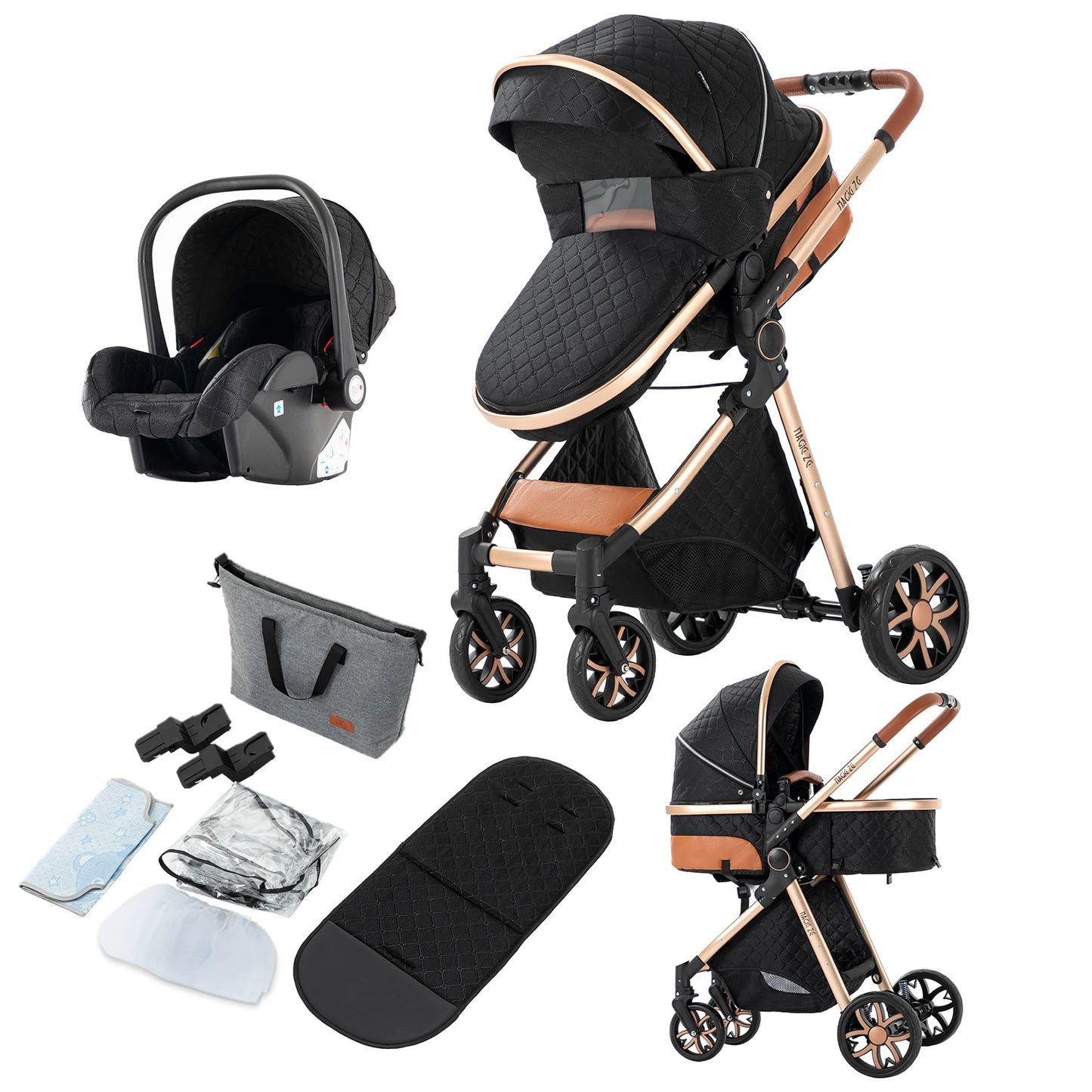 3 In 1 Baby Stroller For Newborns Lightweight Infant Pram