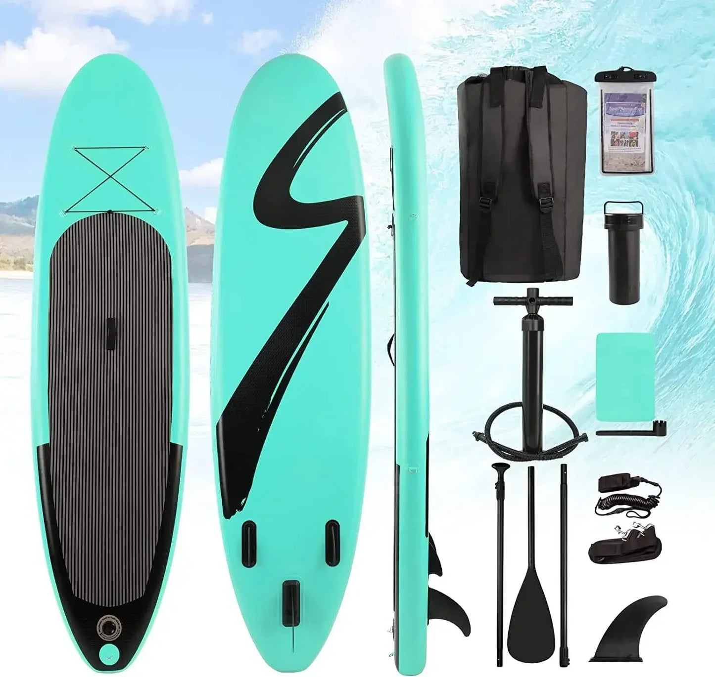 TLGREEN Inflatable Stand Up Paddle Board With Complete Kit