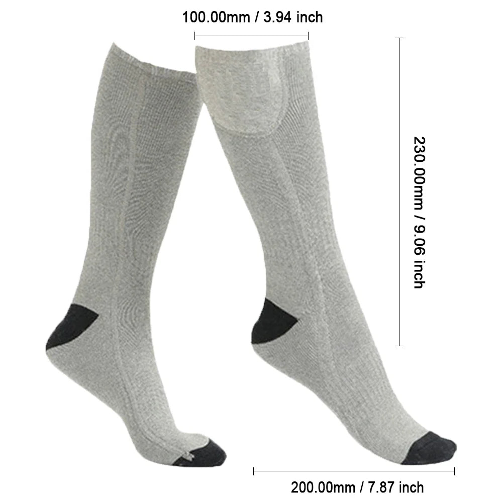 JOCESTYLECN Electric Heating Socks 3 Level Temperature Winter Warm Socks