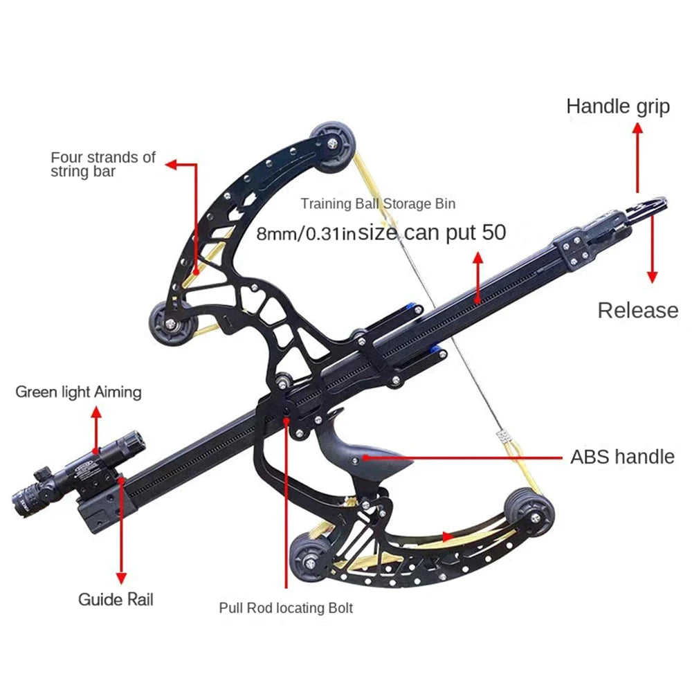 All Metal Compound Bow And Arrow Slingshot Set Outdoor Precision
