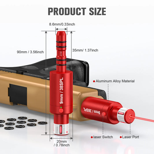 9mm 38SPL Dual Purpose Laser Trainer With Smart Feedback