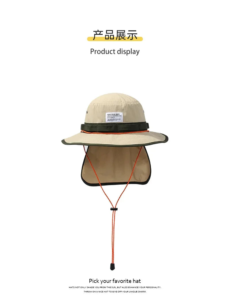 Japanese Bucket Hat UPF 50+ Waterproof Quick-Dry Capello Pescatore