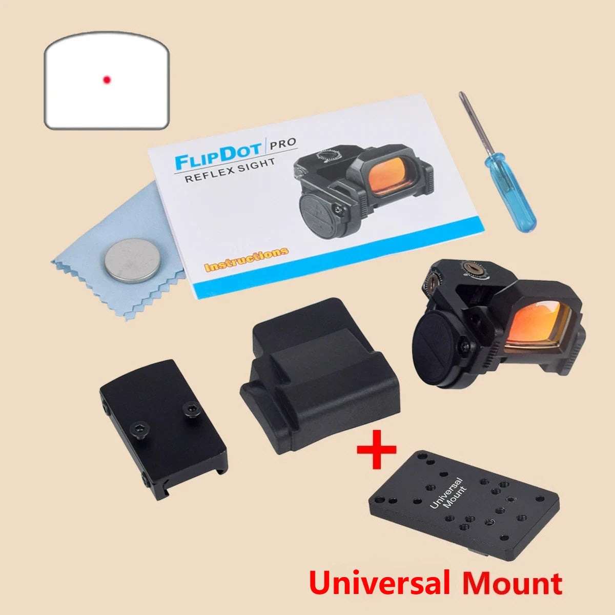 Tactical VISM Flip Up Red Dot Sight PRO Reflex Scope For Pistol G17 G19 Hunting Airsoft Weapons Riflescope 20mm Rail Mount