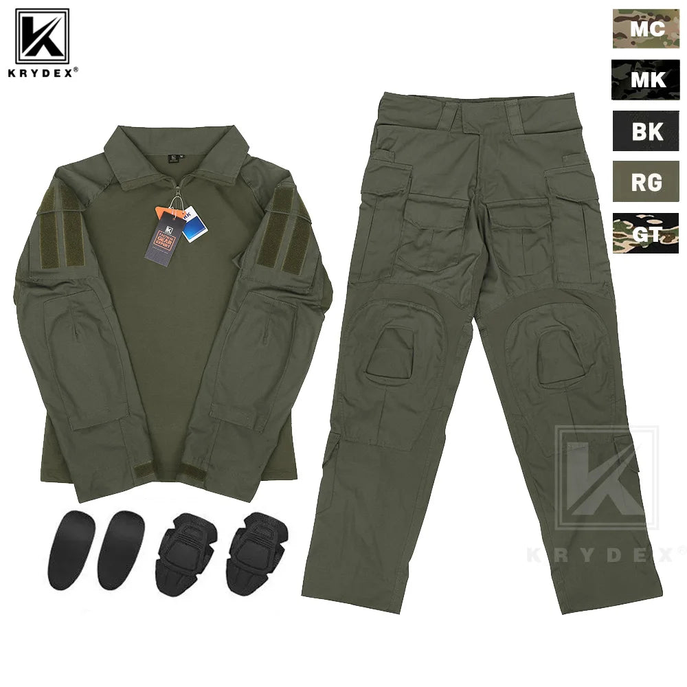 KRYDEX Tactical Combat G3 Uniform Set Shirt And Pants Kit