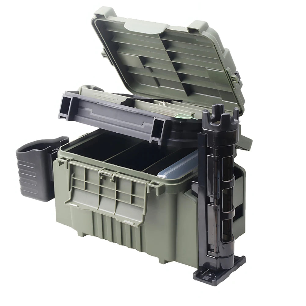 APWIKOGERH Fishing Box Barrel Holder Detachable Rod Display Bracket