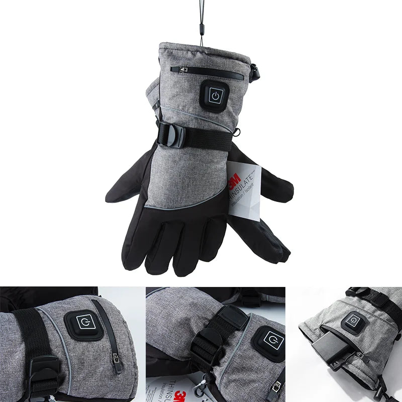 Guangdong Heated Gloves Electric Thermal Warmer Waterproof Outdoor Activities