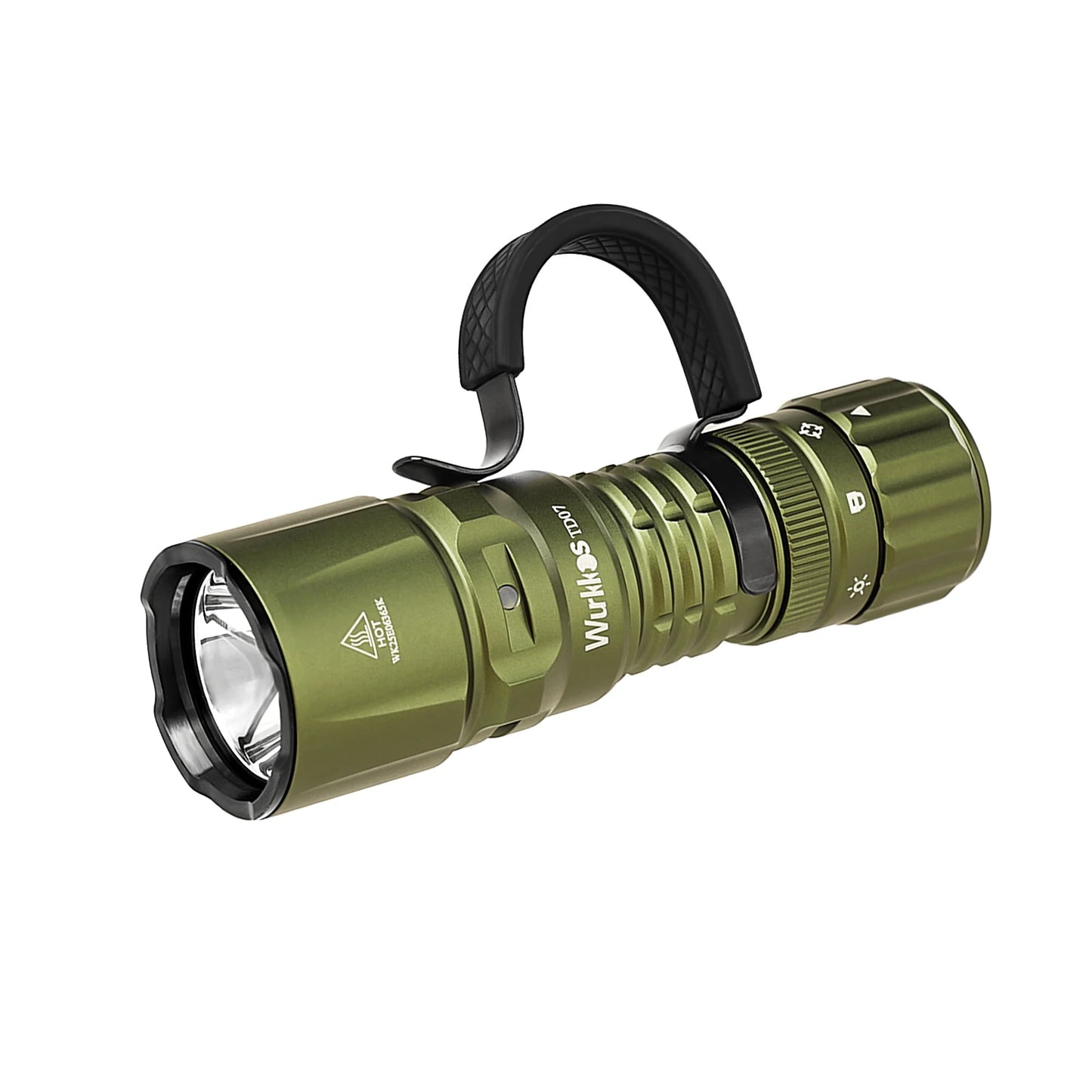 Wurkkos TD07 1300LM Tactical Flashlight Long Throw IP68 Waterproof