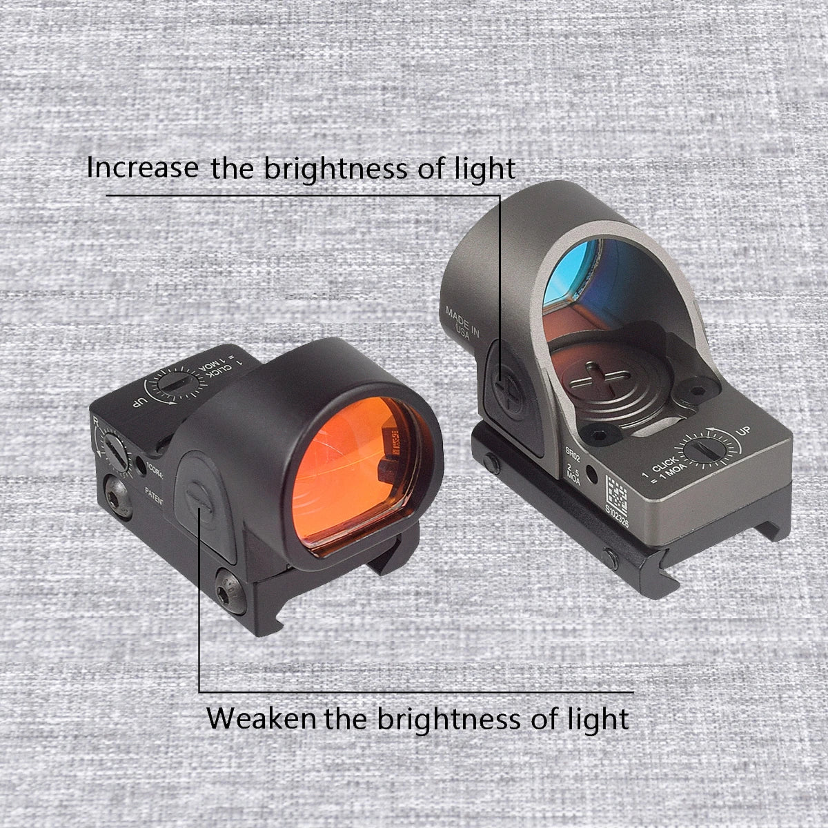 Tactical RM S Red Dot Sight Collimator Reflex For G17 Scope Optics Riflescope Fit Airsoft Weapons 20mm Rail Hunting
