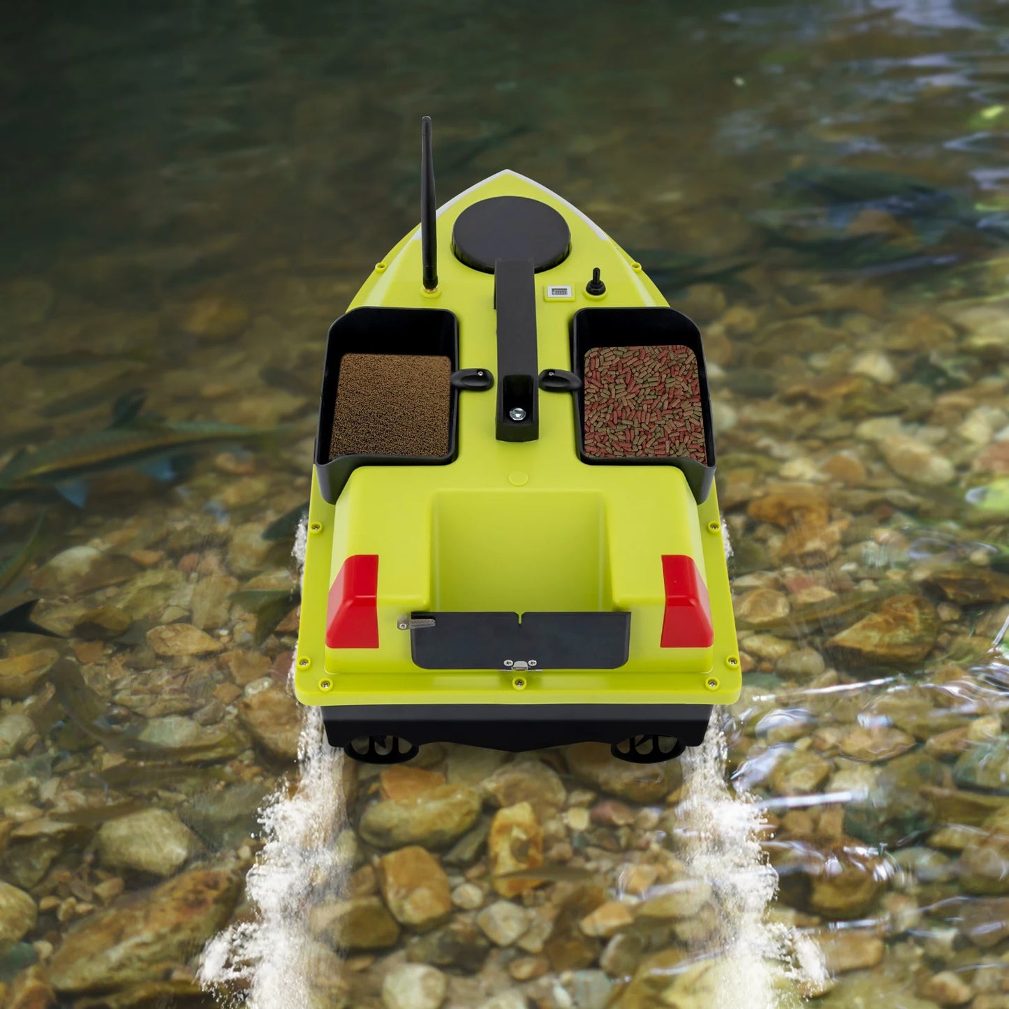 Charging Time GPS Fishing Bait Boat With Remote And Batteries