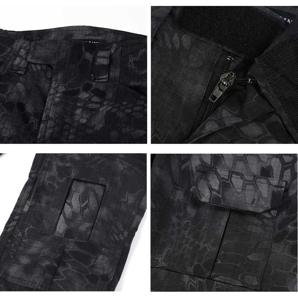 Combat Pants Tactical Camouflage Multicam For Outdoor Trekking Hunting