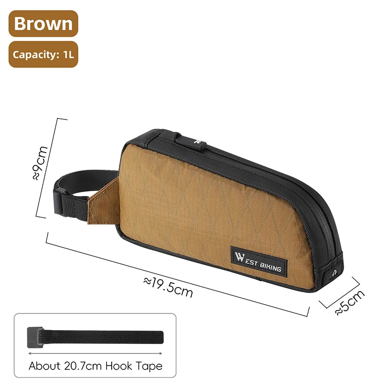 WEST BIKING Bike Bag Ultralight Top Front Tube Frame Triangle Bag Portable Water Repellent MTB Road Bicycle Bag Pannier