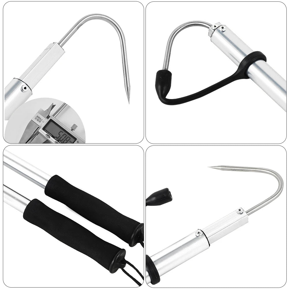 MOJOYCE Ice Fishing Gaff With Barbs Harpoon For Ice Fishing