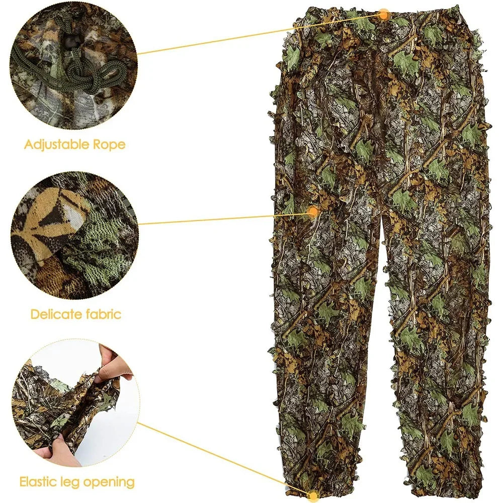 3D Ghillie Suit Tactical Outdoor Camouflage for Jungle Hunts