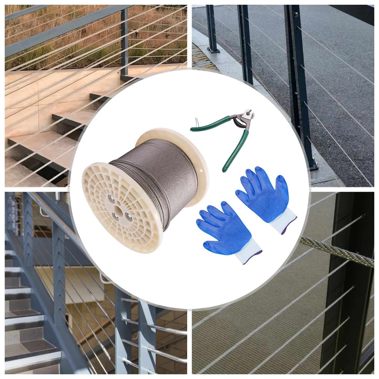 High-concerned 316 Stainless Steel Deck Railing Cable 7x7