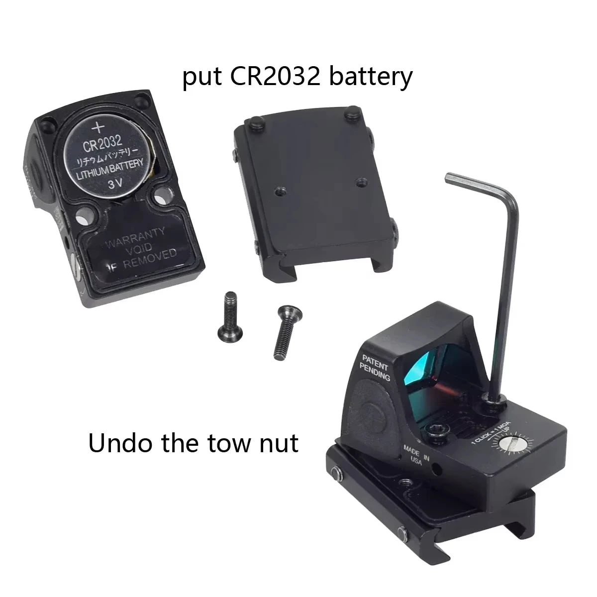 Tactical RM Red Dot Sight Reflex Scope Adjustable Aiming Optical Riflescope Fit 20mm Rail Airsoft Pistol G17 G19 AR15 M4 RM HD