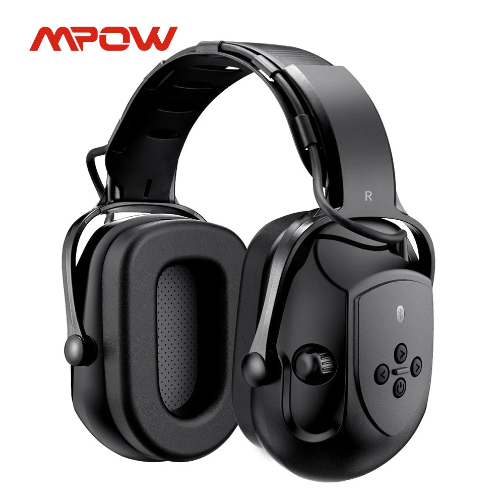 MPOW Bluetooth Noise Reduction Ear Muffs NRR 29dB SNR 36dB