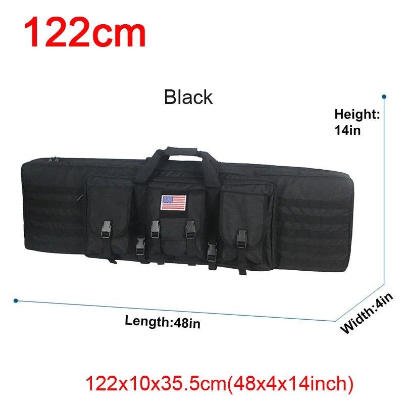 LQARMY Tactical Double Rifle Case with Molle System
