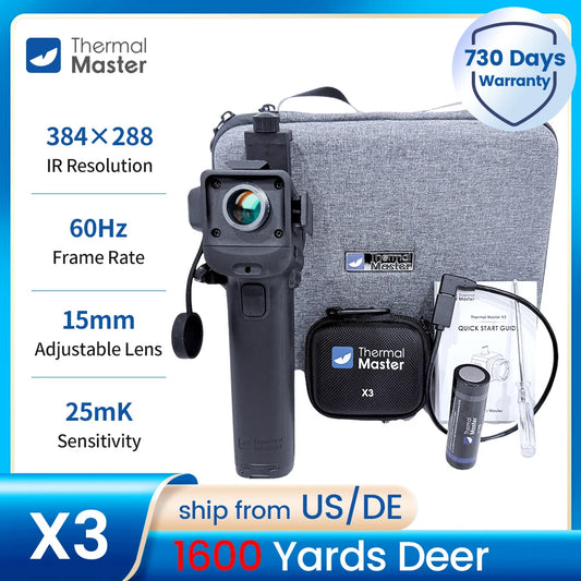 X3 Thermal Camera for Hunting15X Zoom 384*288 For Android Mobile Phone, 15mm Lens 1500m Long Distance