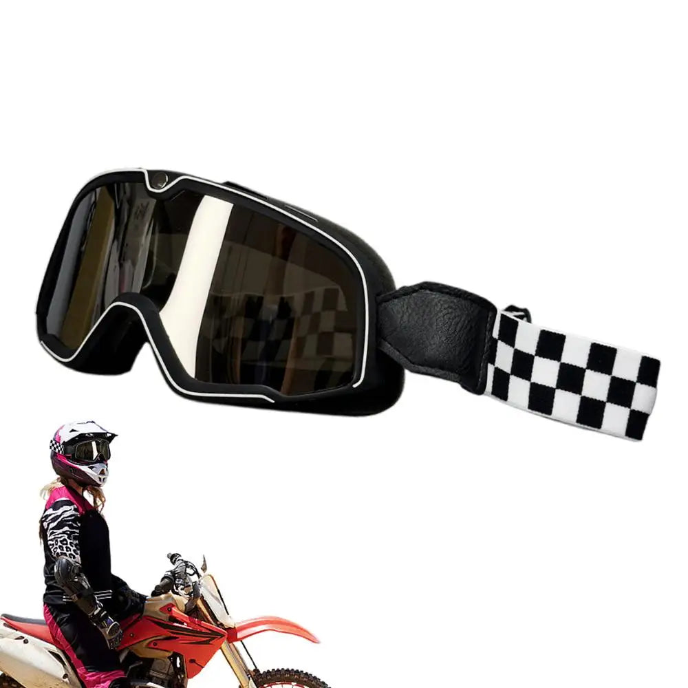 Goggles Dirtbike Retro Windproof Riding Goggles Motorcycle Riding Glasses Goggles Dustproof Windproof Sunglasses For Outdoor