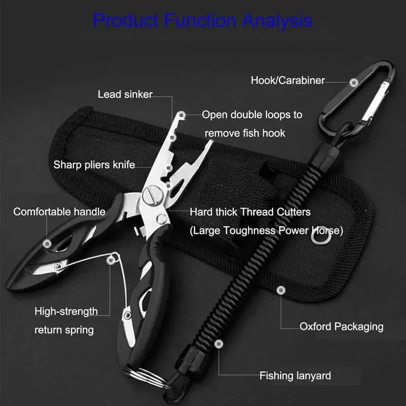 High-concerned Chemical Fishing Pliers Line Cutter Hook Remover