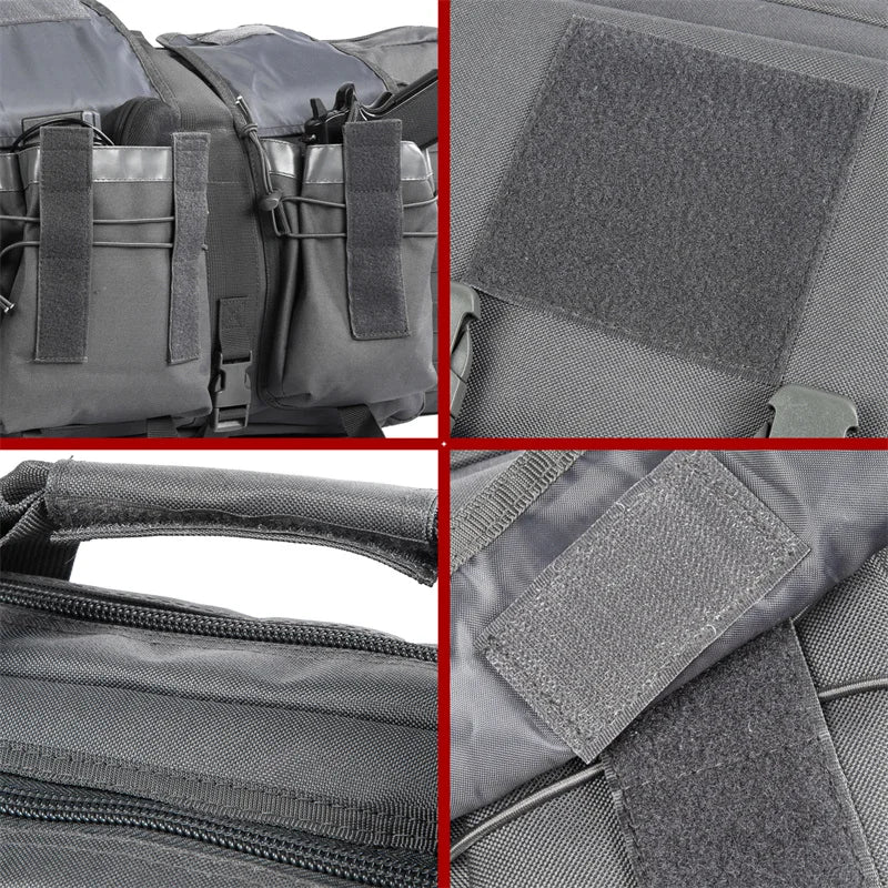 LQARMY Tactical Double Rifle Case with Molle System