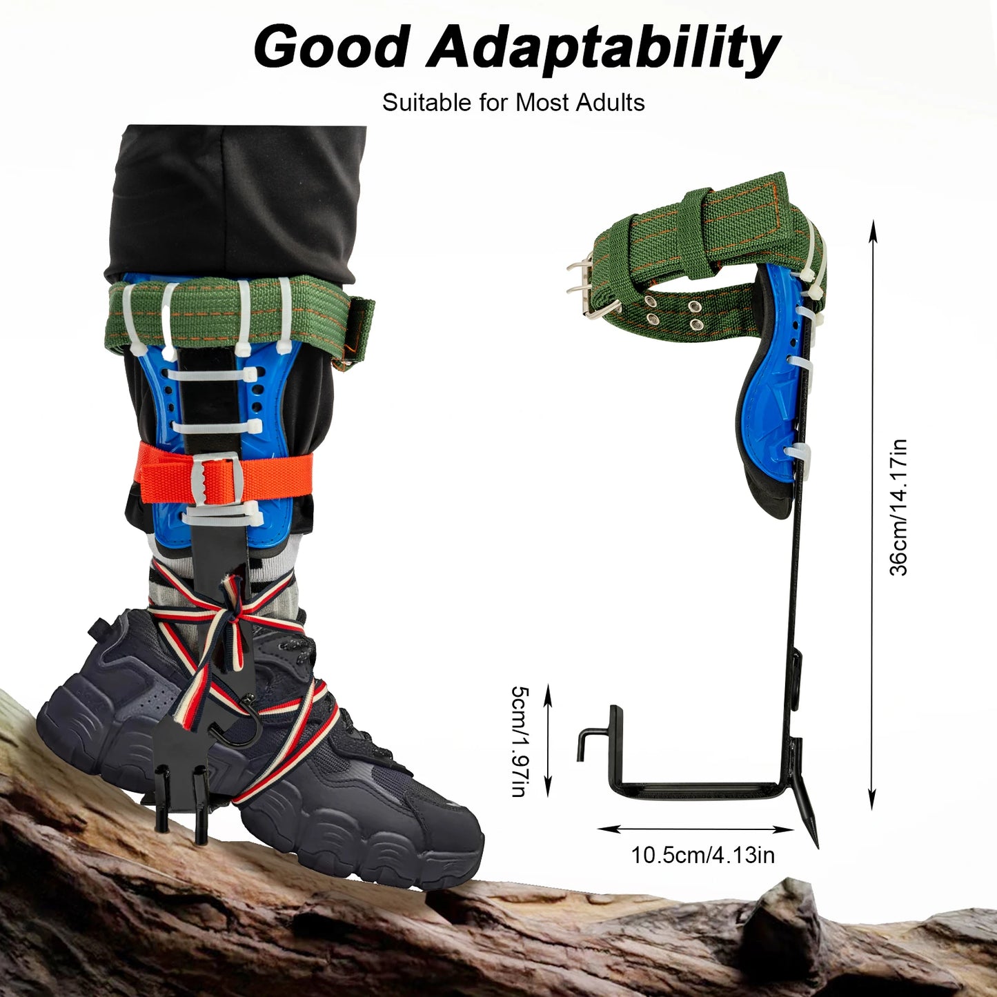 Hign-concerned Tree Climbing Spike Set With Safety Belt Straps
