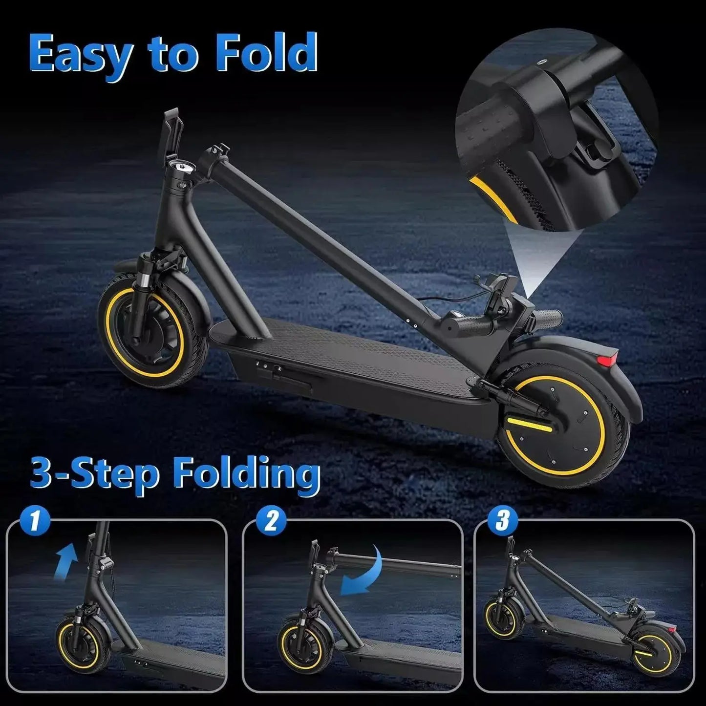 Ladped LPMAX Folding Electric Scooter 22 MPH Long Range