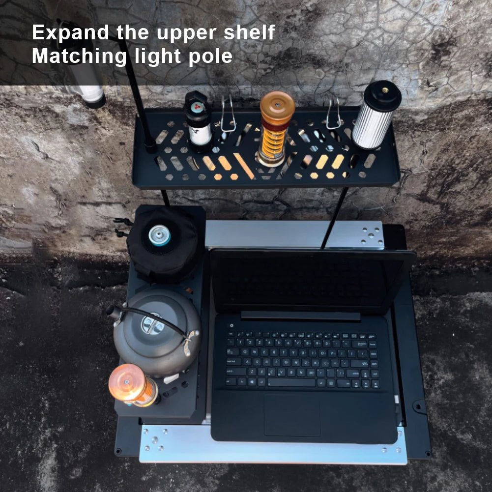 APWIKOGER Camping IGT Table Aluminum Alloy BBQ Portable Unit Plate
